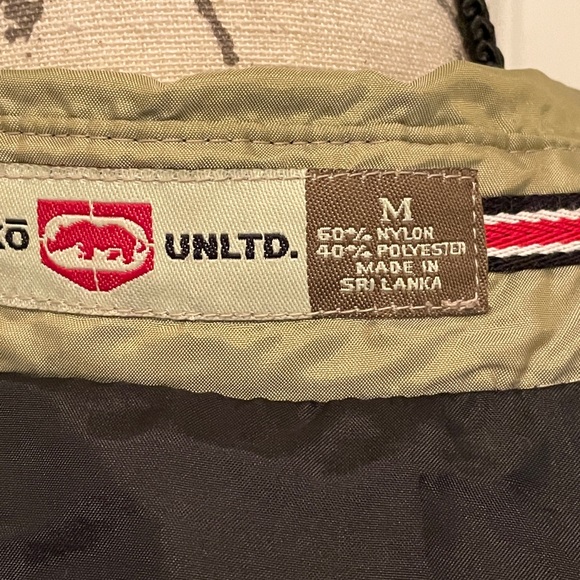 Mens reversible wind breaker jacket black and tan Medium - Picture 3 of 6